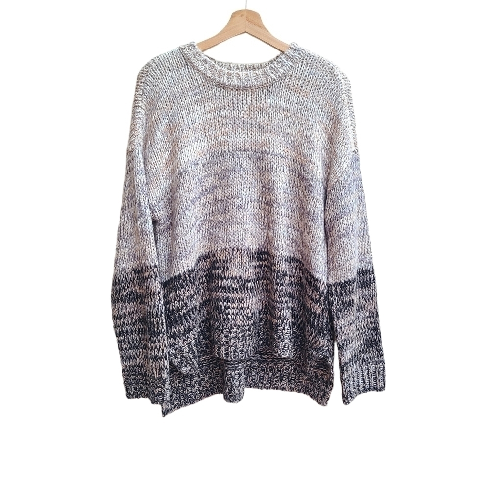 Cupio Knit Gradient Color Block, Sweater, Size Large